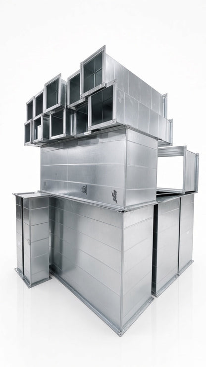 GI Rectangular Ducts - Box Type - TDF